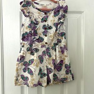 Girls butterfly 🦋 romper. Size 4. Smoke free home. Fast shipping.